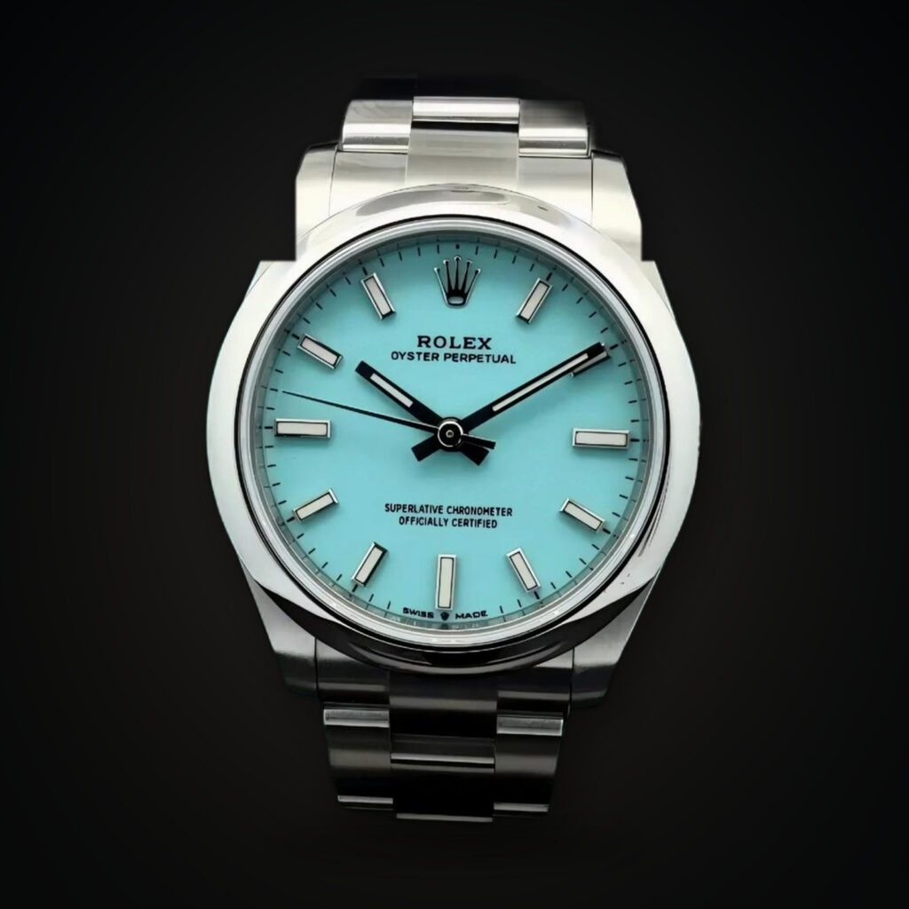 Rolex Oyster Perpetual 31 Stainless Steel / Turquoise Tiffany Dial 277200-0007 Full Set