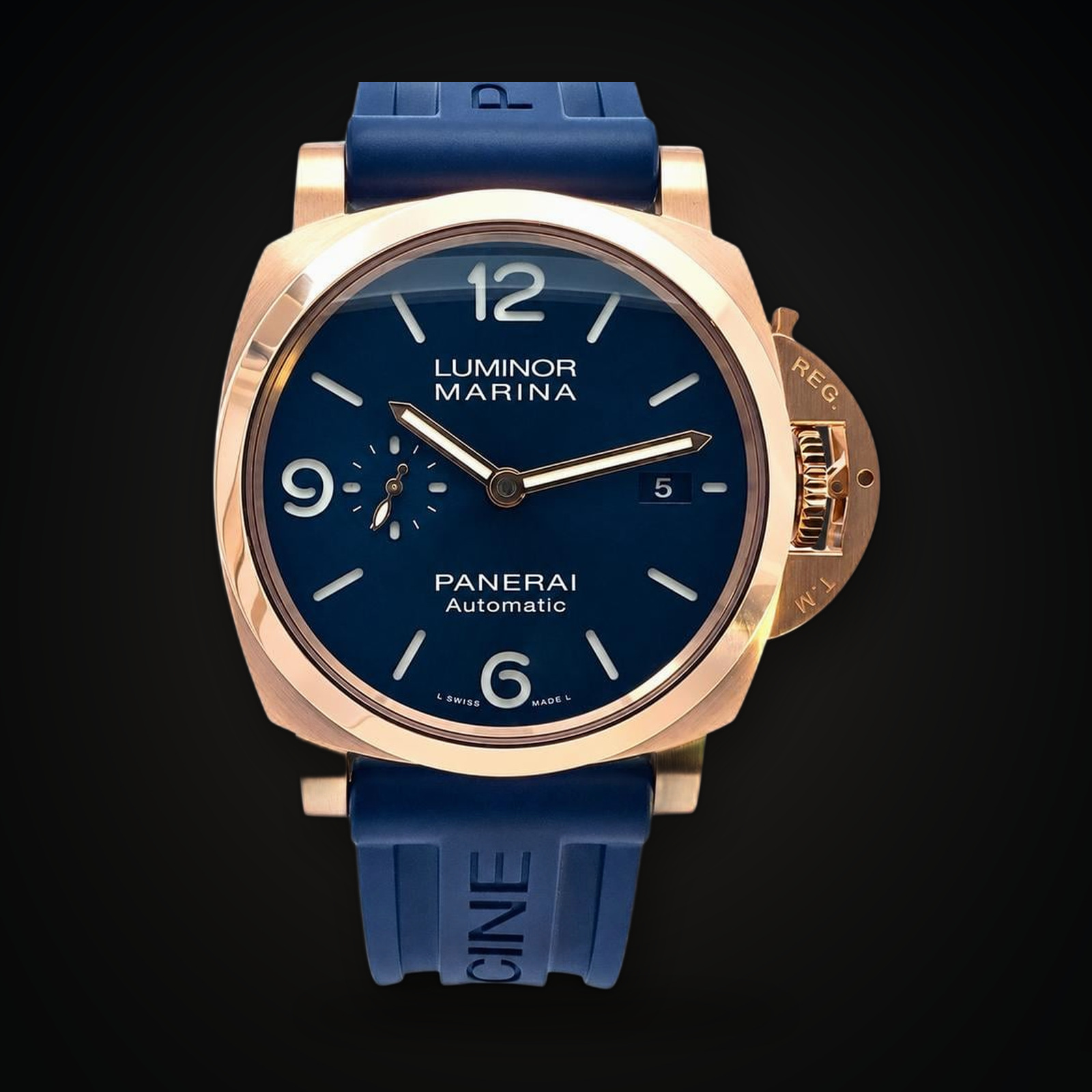 Panerai Luminor Marina 2025 Luminor 1950 44 3 Days Goldtech / Sole Blu PAM01112 Full set Ref. PAM 01112