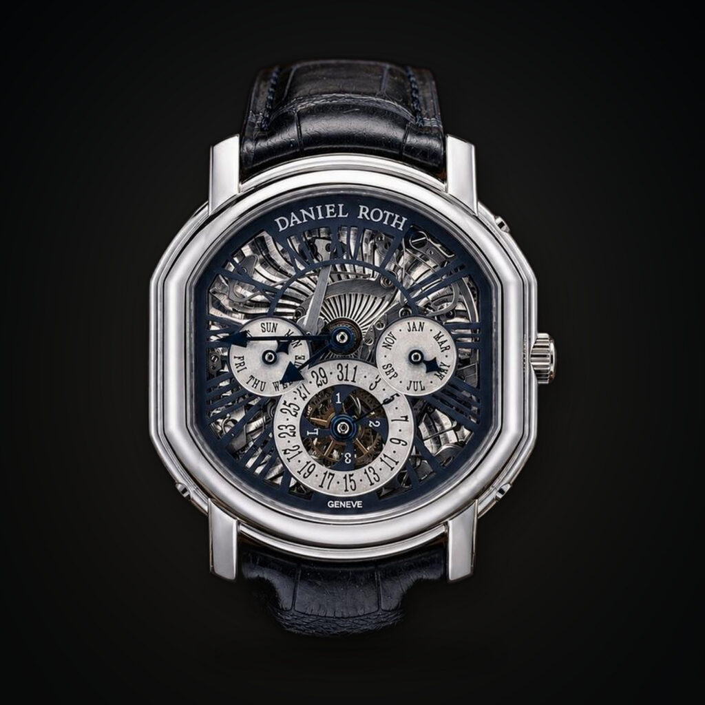 Daniel Roth Papillon Ellipsocurvex Skeleton Time Equation Platinum 119.X.70-16354