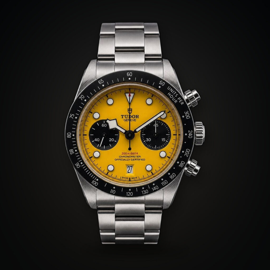 Tudor Black Bay NEW 2026 Black Bay Chrono 39 Bumblebee Stainless Steel / Yellow / Bracelet full set M79310N-0001