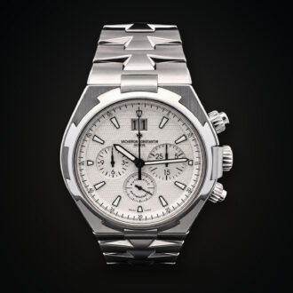 Vacheron Constantin Overseas Chronograph Stainless Steel / White / Bracelet 49150/B01A Ref. 49150/B01A-9095
