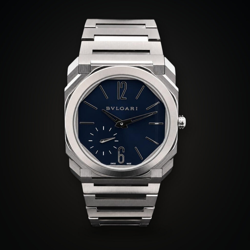 Bulgari Octo Finissimo S Stainless Steel / Blue / Bracelet 103431 FULL SET Excellent condition
