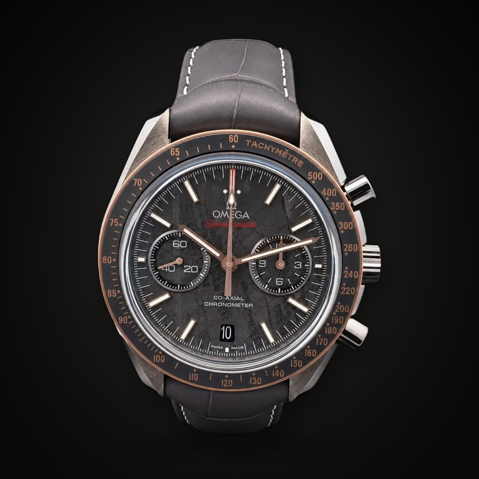 Omega Speedmaster NEW Speedmaster Moonwatch Grey Side of the Moon Meteorite dial 311.63.44.51.99.001