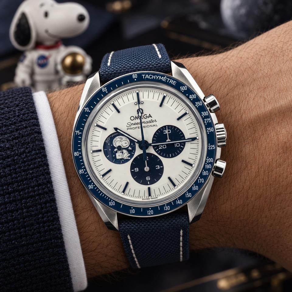 Omega Speedmaster Professional Moonwatch NEW 2026 Speedmaster Professional Moonwatch Apollo 13 50th Anniversary Snoopy fullset Ref. 310.32.42.50.02.001