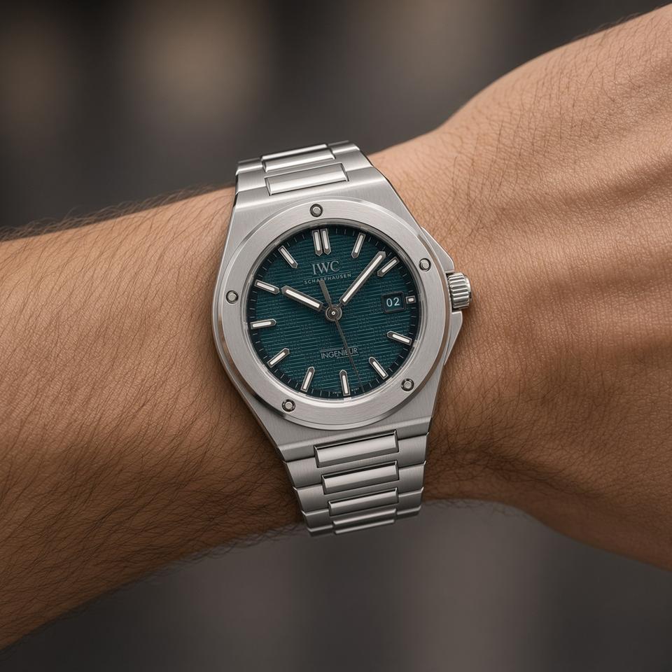 IWC Ingenieur Automatic 40 Stainless Steel Aqua Blue IW328903 fullset warranty