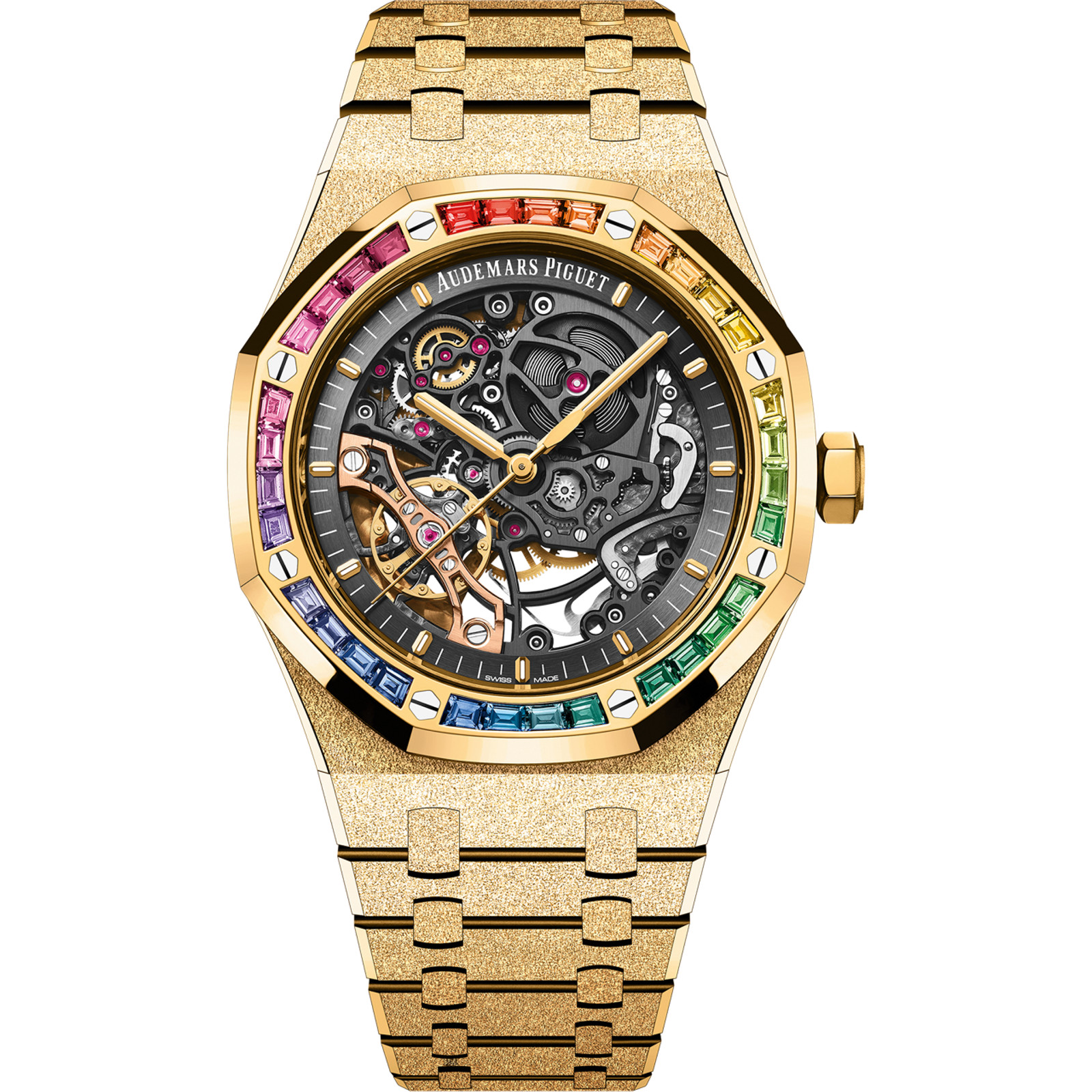 Audemars Piguet Royal Oak Frosted Gold Double Balance Wheel Openworked Ref. 15412BA.YG.1224BA.01-B
