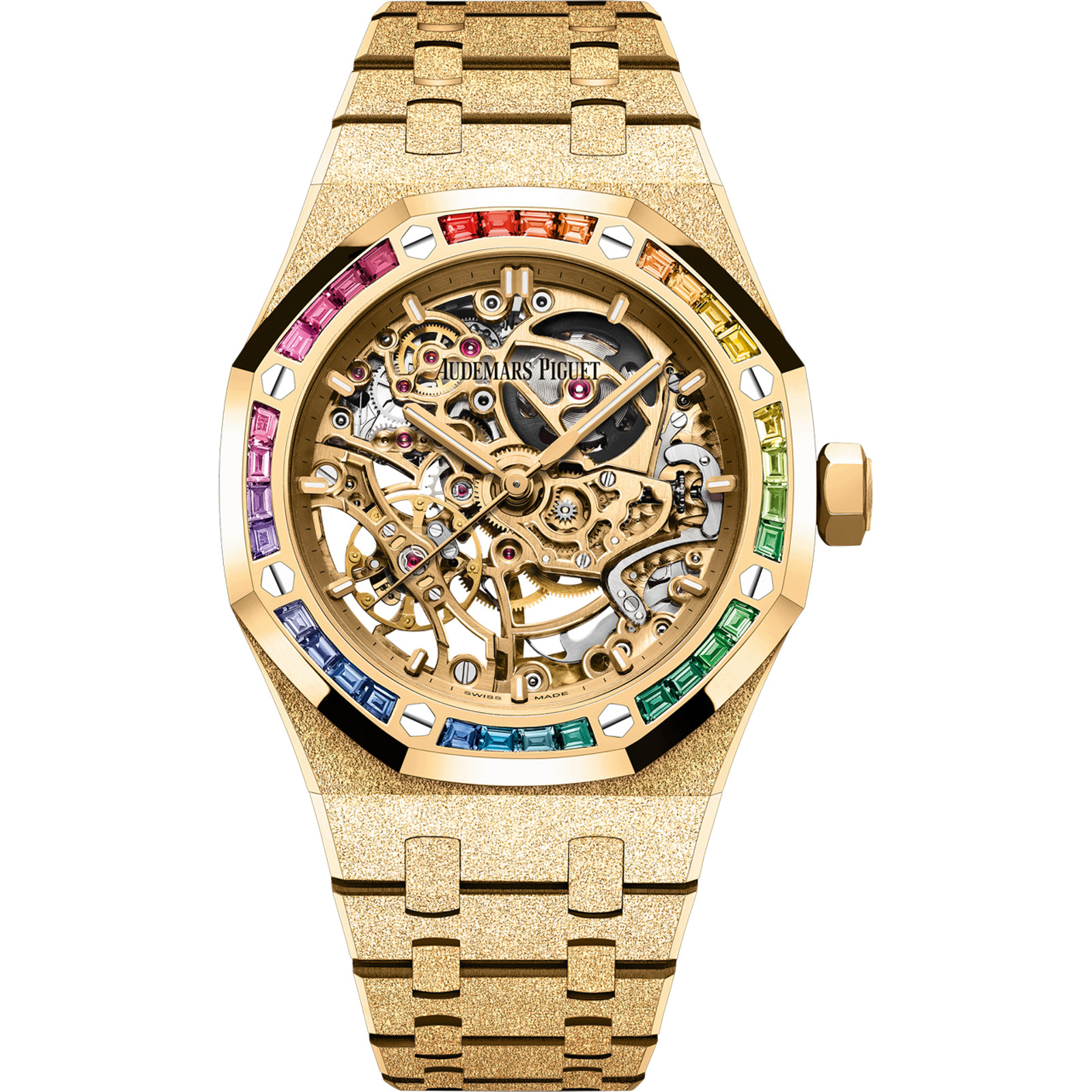Audemars Piguet Royal Oak Frosted Gold Double Balance Wheel Openworked Ref. 15468BA.YG.1259BA.01-B