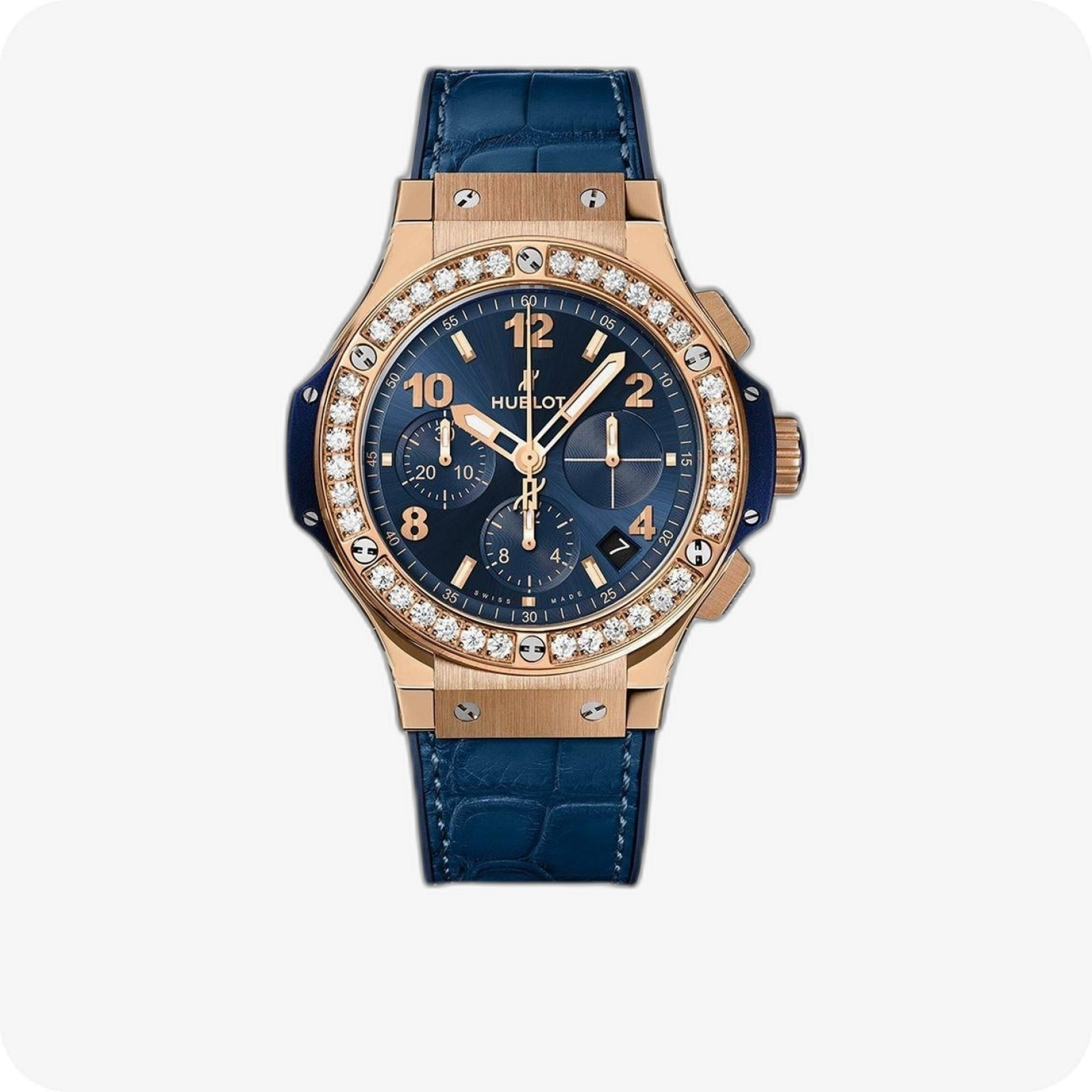 Hublot Big Bang Gold Blue Diamonds Ref. 341.PX.7180.LR.1204