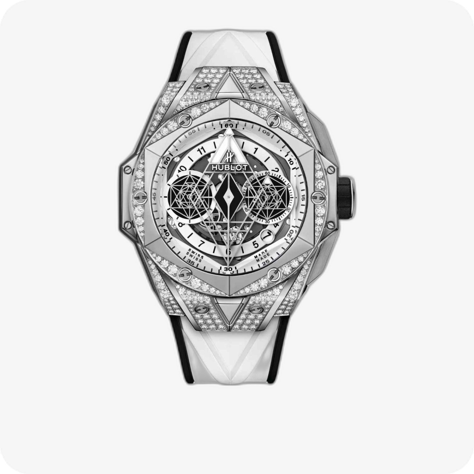 Hublot Big Bang Sang Bleu II Titanium White Pavé Ref. 418.NX.2001.RX.1604