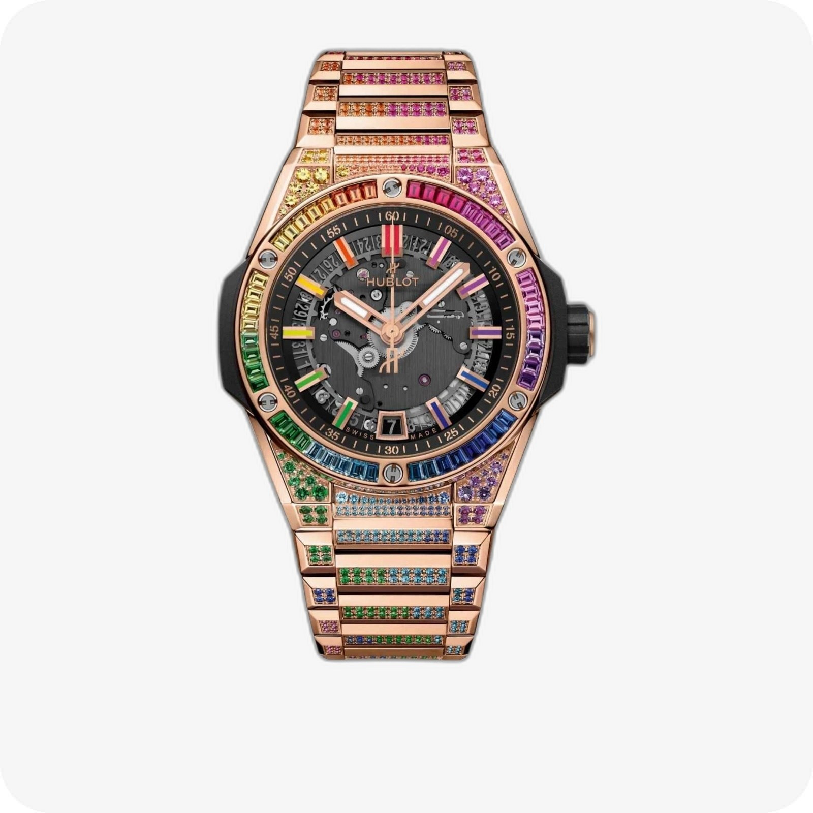 Hublot Big Bang Integrated Time Only King Gold Rainbow Ref. 456.OX.0180.OX.3999