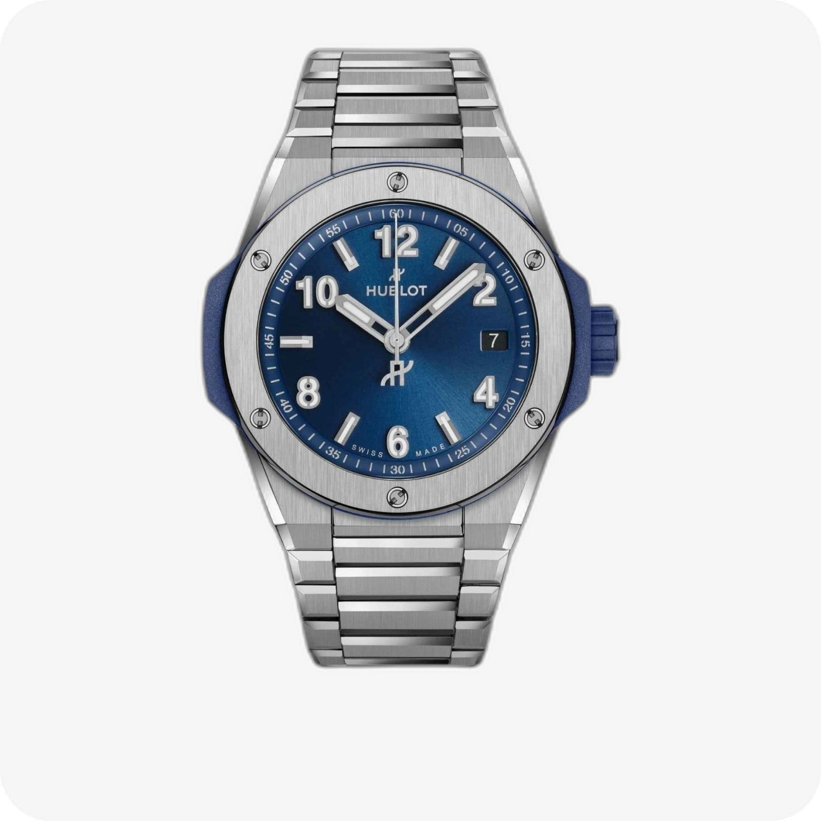 Hublot Big Bang Integrated Time Only Titanium Blue Ref. 457.NX.7170.NX