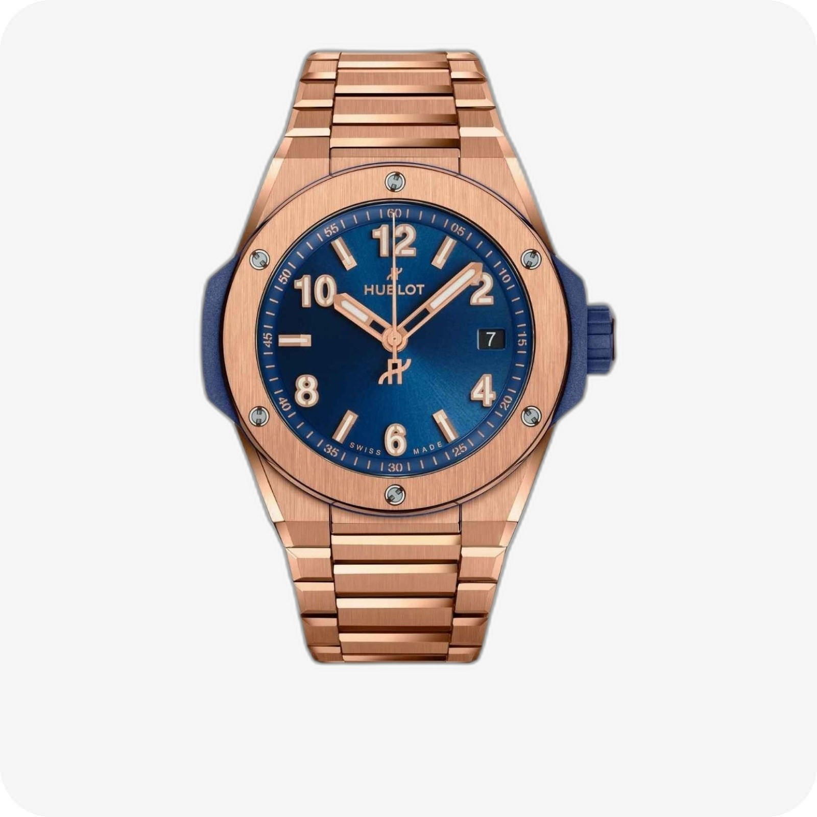 Hublot Big Bang Integrated Time Only King Gold Blue Ref. 457.OX.7180.OX