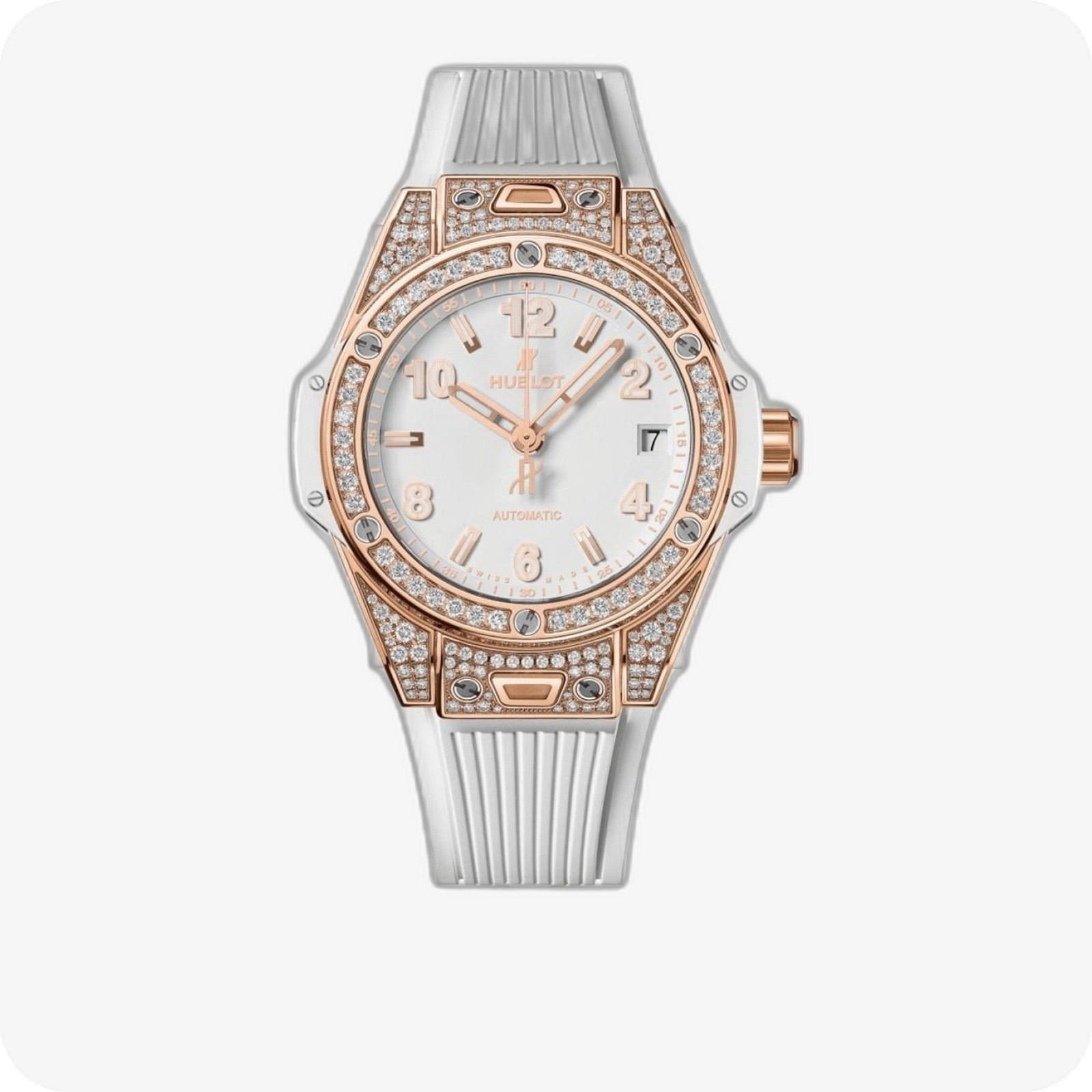 Hublot Big Bang One Click King Gold White Pavé Ref. 465.OE.2080.RW.1604