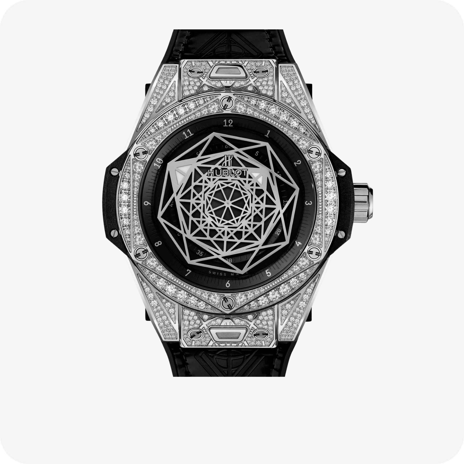 Hublot Big Bang Sang Bleu Steel Pavé Ref. 465.SS.1117.VR.1704