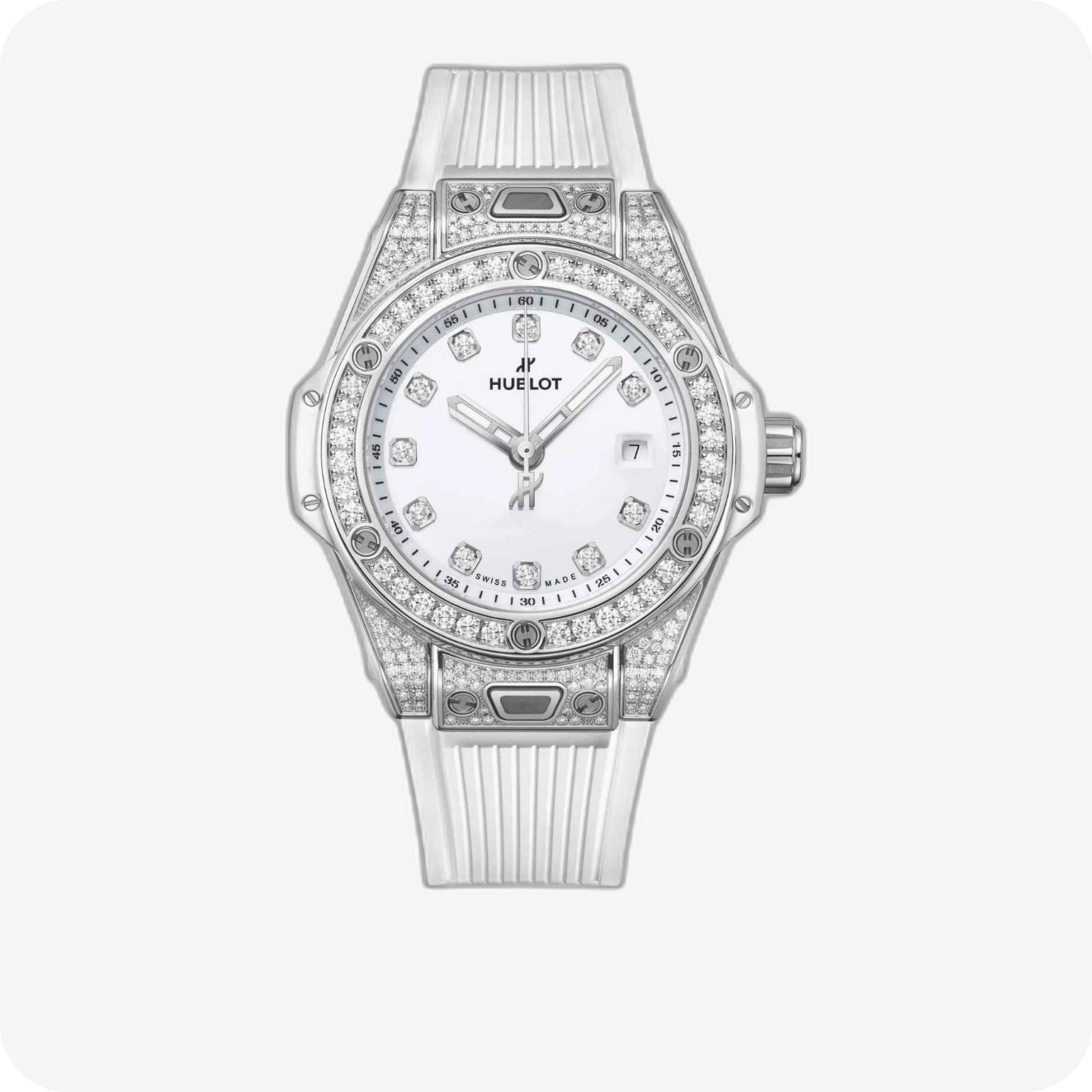 Hublot Big Bang One Click Steel White Pavé Ref. 485.SE.2210.RW.1604