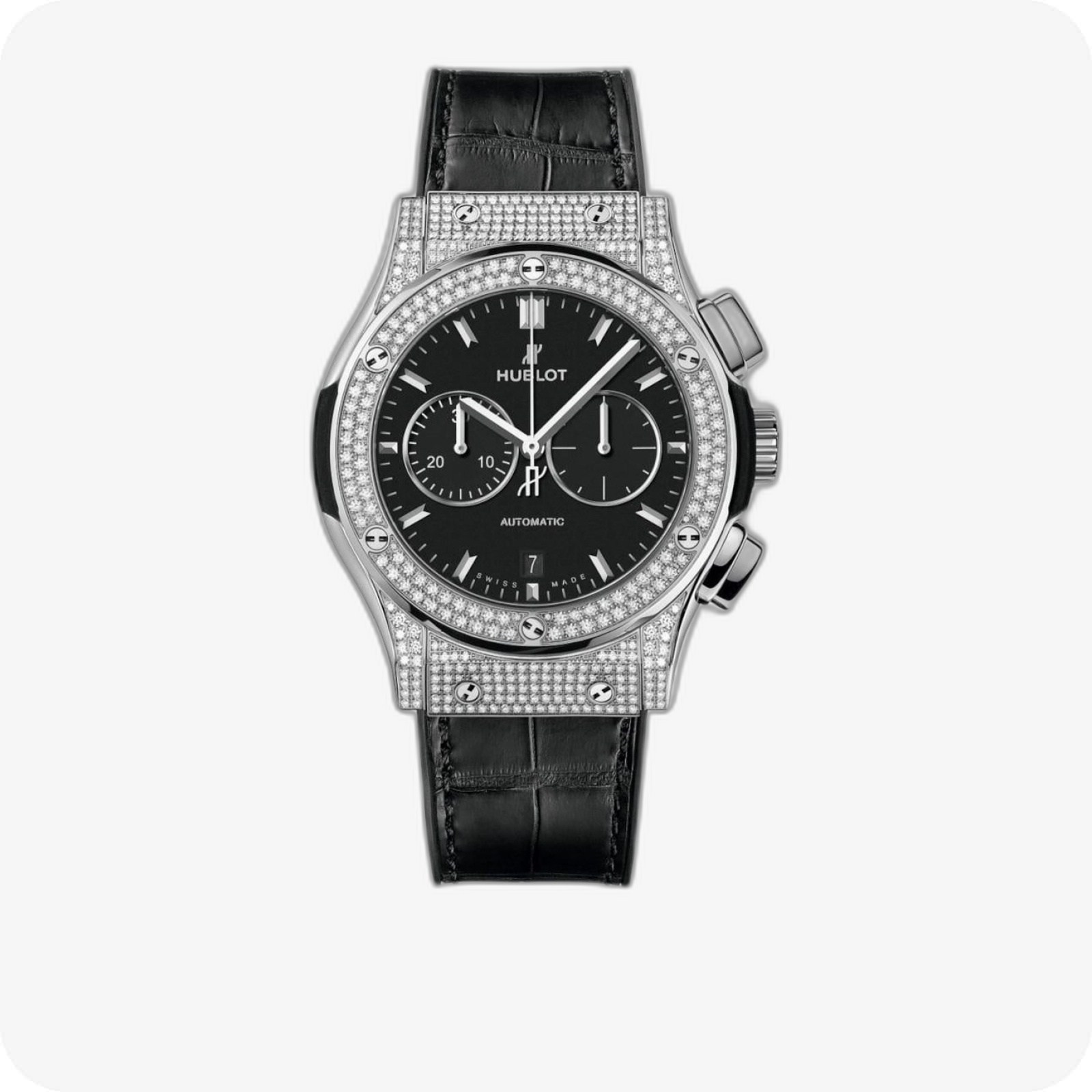 Hublot Classic Fusion Chronograph Titanium Pavé Ref. 541.NX.1171.LR.1704