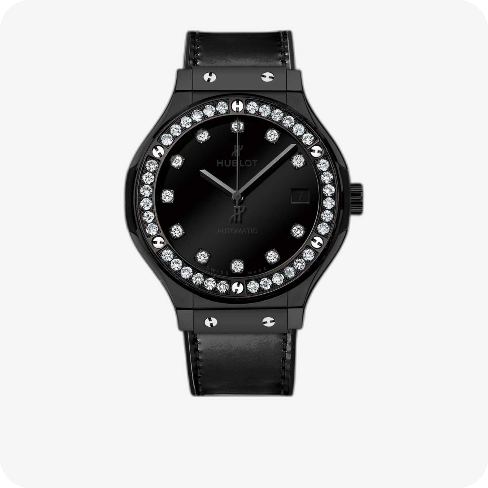 Hublot Classic Fusion Shiny Black Diamond Ref. 565.CX.1210.VR.1204