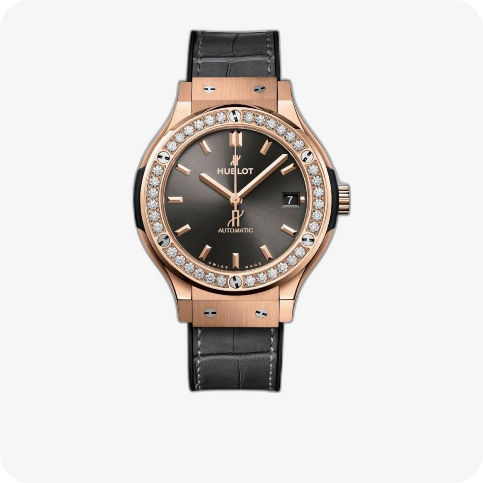 Hublot Classic Fusion King Gold Racing Grey Diamonds Ref. 565.OX.7081.LR.1204