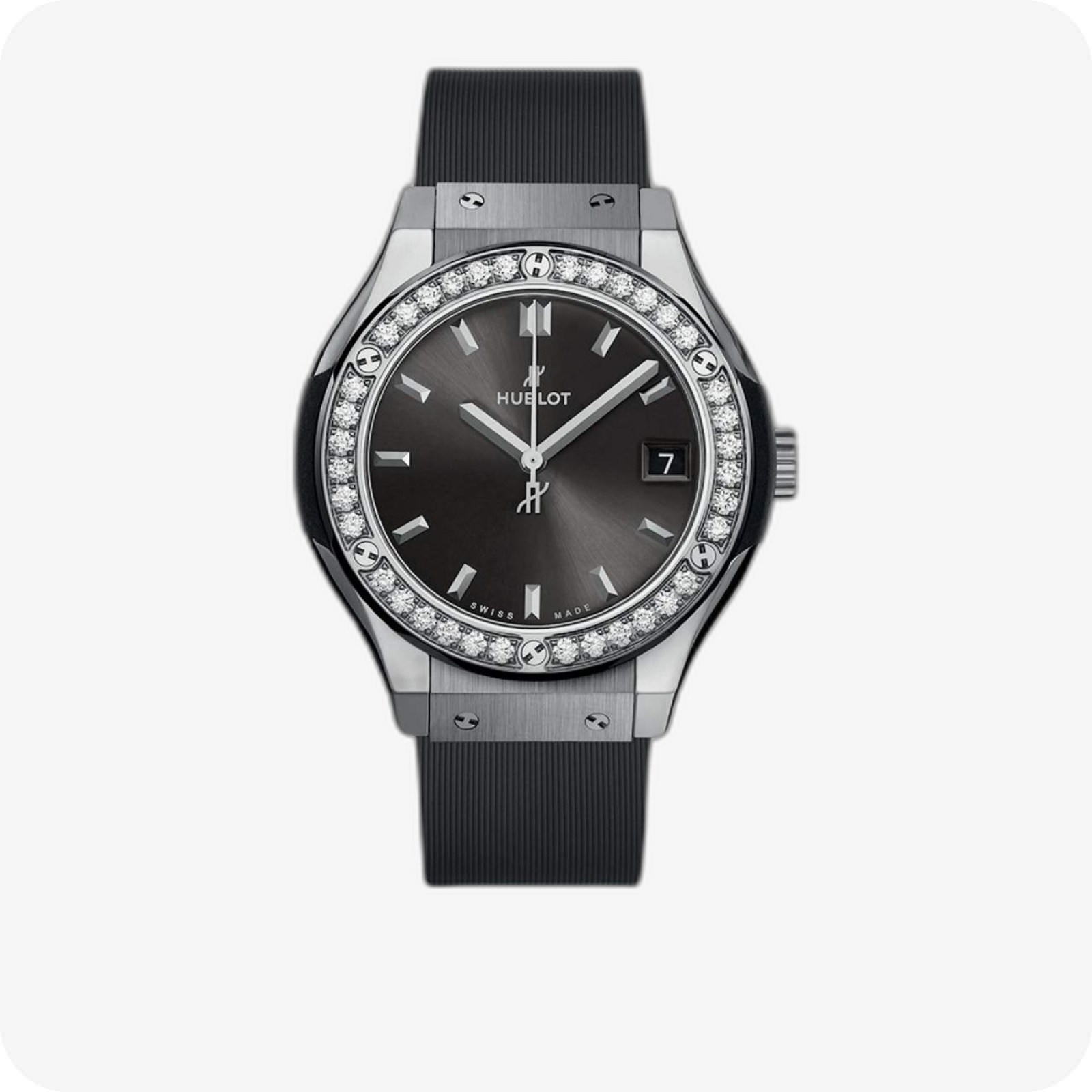 Hublot Classic Fusion Titanium Gray Diamonds Ref. 581.NX.7071.RX.1104