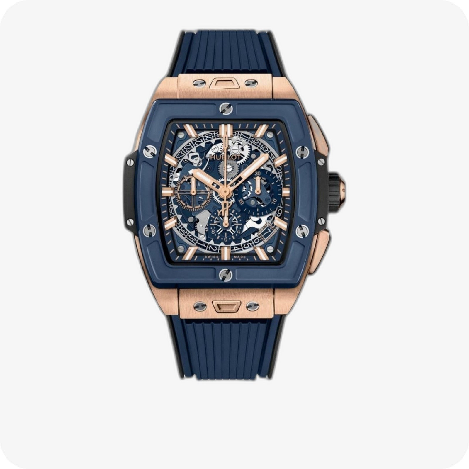 Hublot Spirit of Big Bang King Gold Ceramic Blue Ref. 642.OL.7180.RX