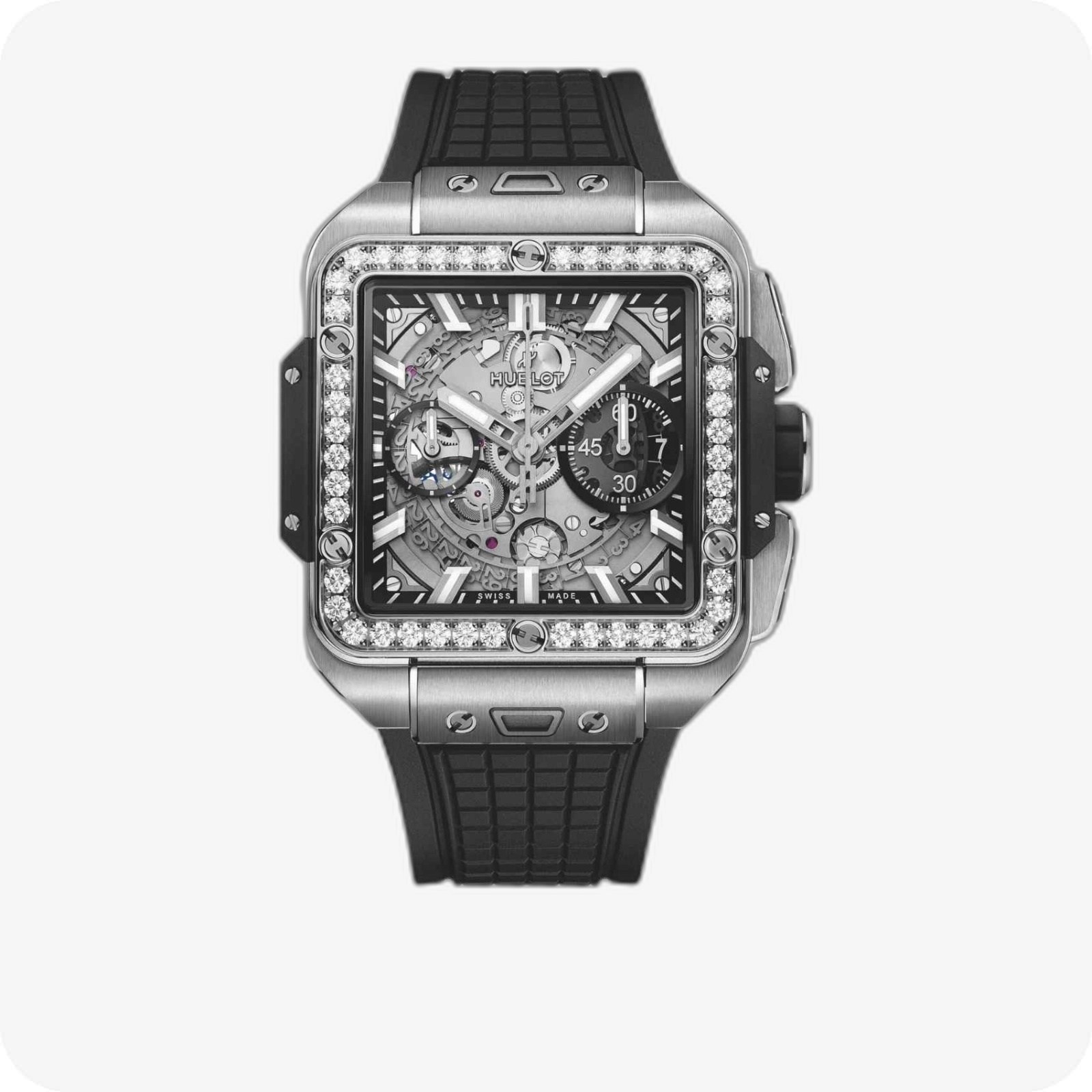 Hublot Square Bang Unico Titanium Diamonds Ref. 821.NX.0170.RX.1204