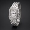 Cartier Panthère W4PN0008 medium diamond bezel watch, detail view 2